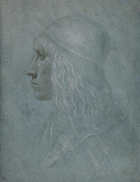 Tête de jeune homme - Giovanni Ambrogio de PREDIS