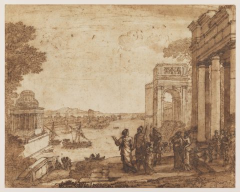 Étude pour Didon et Énée à Carthage - Claude GELLÉE, dit LE LORRAIN