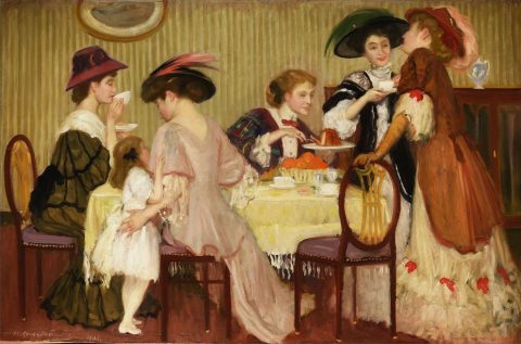 L'Heure du thé - Henry CARO-DELVAILLE