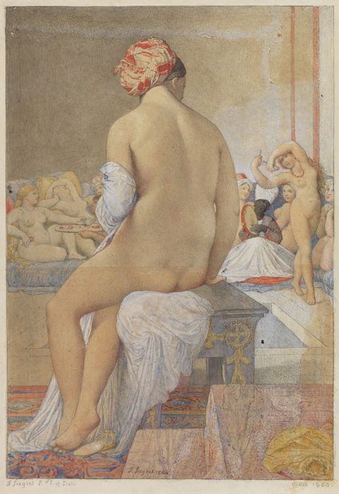 Baigneuse vue de dos - Jean Auguste Dominique INGRES