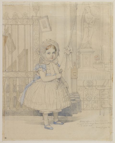 Portrait d'Isabelle Guille, filleule de l'artiste - Jean Auguste Dominique INGRES