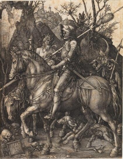 Le chevalier, la mort et le diable - Albrecht DÜRER
