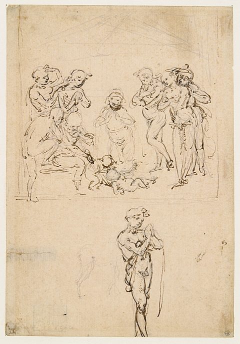 L'Adoration des bergers - Leonardo da VINCI