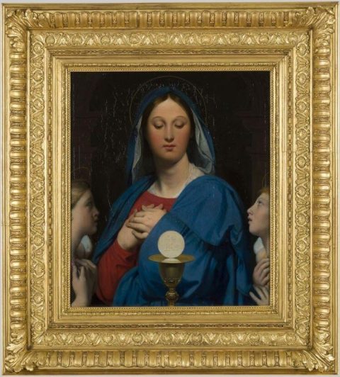 La Vierge à l'hostie - Jean Auguste Dominique INGRES