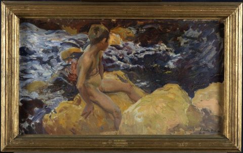 Enfant au bord de l'eau - Joaquin SOROLLA Y BASTIDA