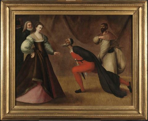 Scène de comédie - Auteur(e) non identifié(e)