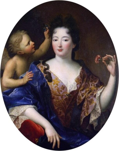 Portrait d'Henriette de Gramont, marquise de Raffetot - Auteur(e) non identifié(e) Entourage de Nicolas MIGNARD