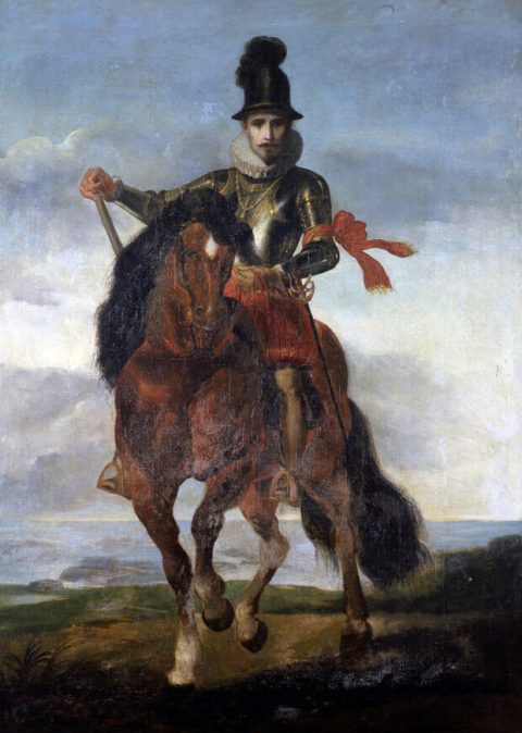 Portrait d'Antoine Antonin II de Gramont à cheval - Auteur(e) non identifié(e)