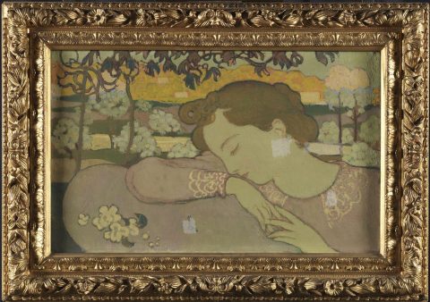 Femme endormie, crépuscule - Maurice DENIS