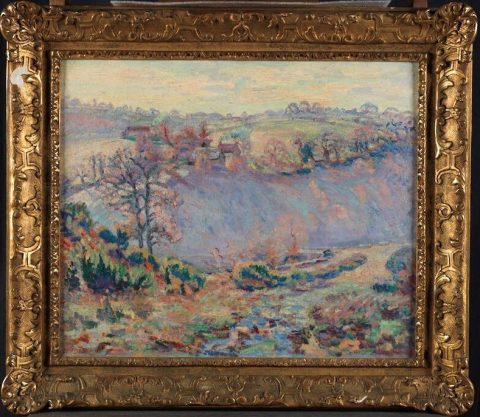 Crozant, brouillard au pont Charraud - Armand GUILLAUMIN