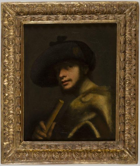 Portrait d'un flûtiste - Auteur(e) non identifié(e) D'après Sebastiano LUCIANI, dit Sebastiano DEL PIOMBO