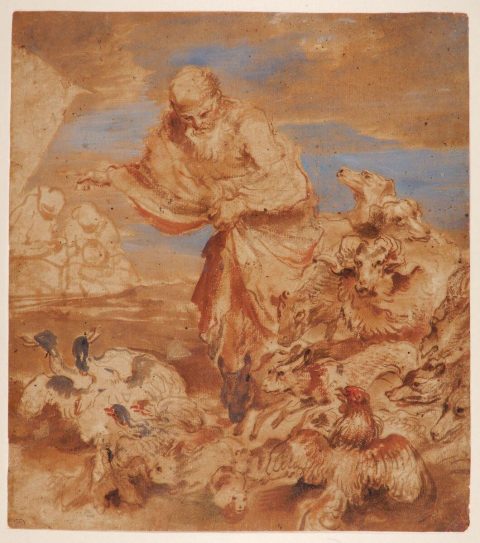 Noé et les animaux de l'arche - Auteur(e) non identifié(e) Atelier de Giovanni Benedetto CASTIGLIONE dit IL GRECHETTO