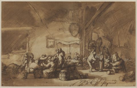 Fête de mariage dans une auberge - Adriaen van OSTADE