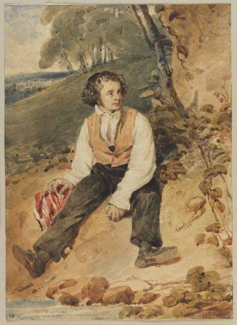 Portrait du peintre Pierre Julien Gaudefroy - Richard Parkes BONINGTON