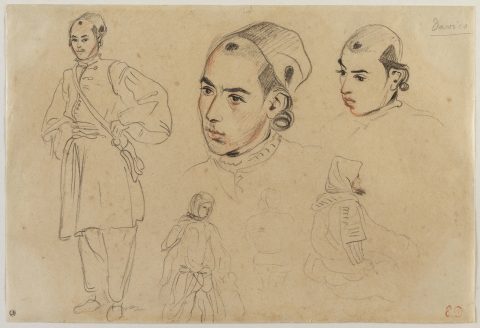 Étude d’après des Marocains - Eugène DELACROIX