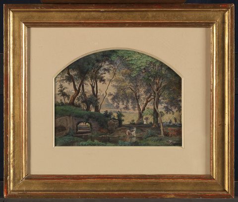 Paysage romain - Achille Gratien GALLIER