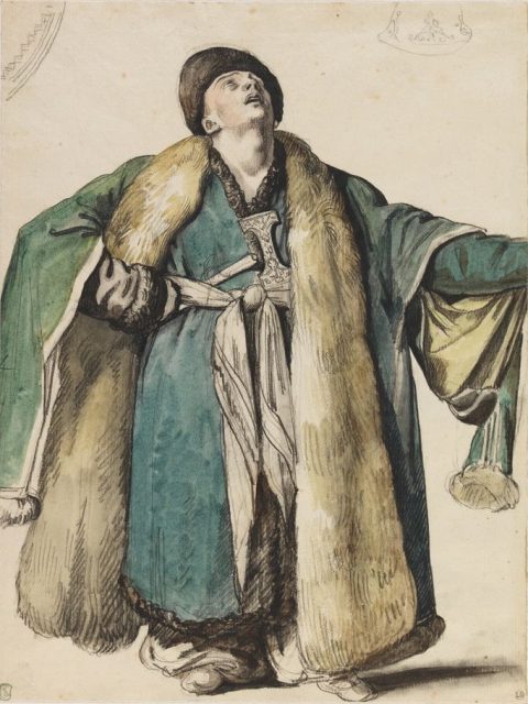 Montfort en costume persan - Théodore GÉRICAULT