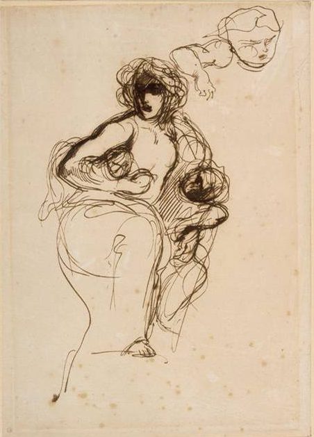 Étude pour Médée furieuse - Eugène DELACROIX