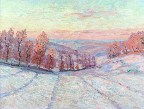 Crozant, gelée blanche - Armand GUILLAUMIN