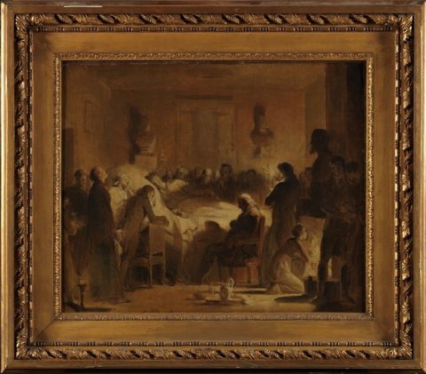 Étude pour Les Derniers Moments du duc de Berry - Alexandre-Évariste FRAGONARD