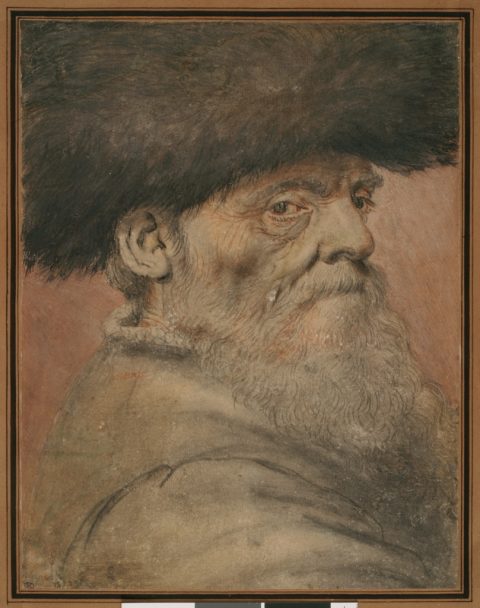 Homme coiffé d'une toque - Attribué à Nicolas LAGNEAU