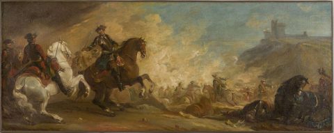 Combat de cavalerie - Attribué à Charles PARROCEL ou à Francesco Giuseppe CASANOVA 