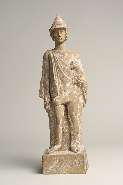 Jeune homme tenant un bélier (Hermès criophore ?) - Auteur non identifié