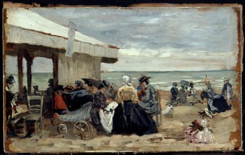 Scène de plage - Eugène BOUDIN