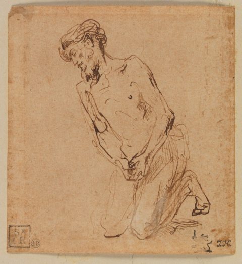 Étude pour la "Décollation de saint Jean-Baptiste" - Harmensz. van Rijn REMBRANDT