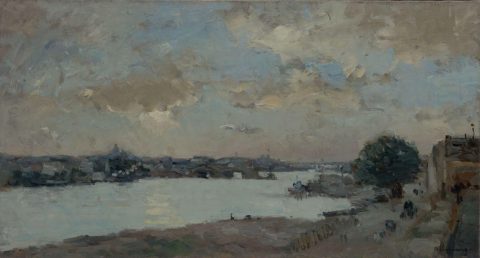 Le Pont de Tolbiac, vu de Bercy - Albert LEBOURG