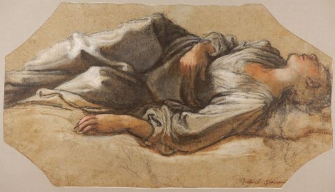 Femme couchée sur le dos - Giovanni MANNOZZI, dit Giovanni da San Giovanni