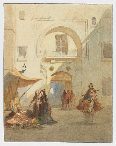 Scène de marché à Séville - Achille ZO