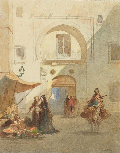 Scène de marché à Séville - Achille ZO