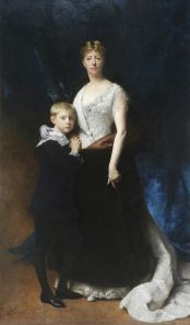 Léon-Daniel Saubès, "Madame de Castex et son fils" ; © Bayonne, musée Bonnat-Helleu / cliché A. Vaquero