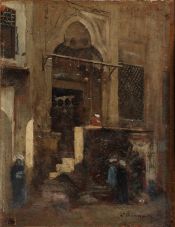 L. Bonnat, "Porte au Caire" ; © Bayonne, musée Bonnat-Helleu / cliché A. Vaquero