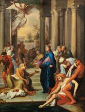 Bon Boullogne, "Le Christ guérissant le paralytique à la piscine de Béthesda" ; © Sotheby's