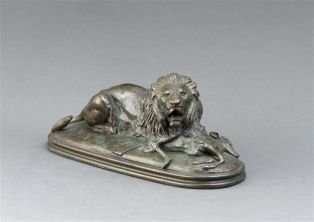 Lion tenant un guib ; Lion terrassant un guib (titre ancien) ; © Bayonne, musée Bonnat-Helleu / cliché A. Vaquero