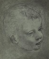 Adolphe Braun, sans titre (dessin attribué à Léonard de Vinci).