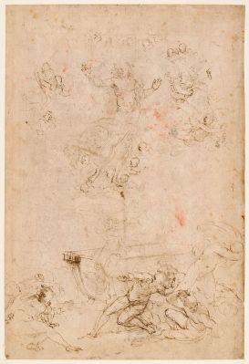 Étude pour "La Résurrection" ; Quatre études d'hommes nus ; © Bayonne, musée Bonnat-Helleu / cliché A. Vaquero