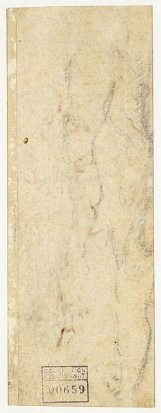 Bernardo di Bandino Baroncelli pendu par le cou (recto) ; croquis de jambes (verso) ; © Bayonne, musée Bonnat-Helleu / cliché A. Vaquero