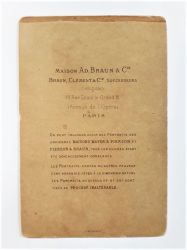 Braun & Cie, dos du portrait de Léon Bonnat