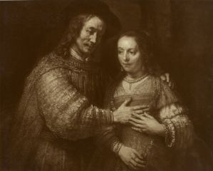 Adolphe Braun, sans titre (d'après "la fiancée juive", Rembrandt).