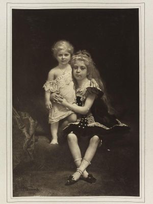 Melles H. Germain (d'après : Esquisse pour le portrait des enfants Germain, peint par Léon Bonnat)