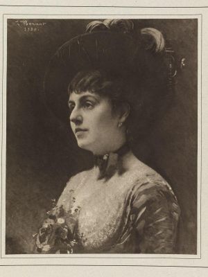 Mme Bischoffsheim (d'après : Mme Ferdinand Bischoffsheim, peint par Léon Bonnat)