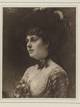 Mme Bischoffsheim (d'après : Mme Ferdinand Bischoffsheim, peint par Léon Bonnat) ; © Bayonne, musée Bonnat-Helleu / cliché A. Vaquero